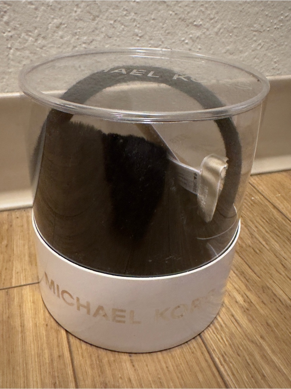 Michael Kors Black & Silver Men’s Faux-Fur Earmuffs